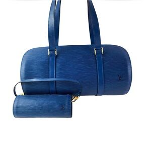 Auth Louis Vuitton Blue Epi Papillon bags